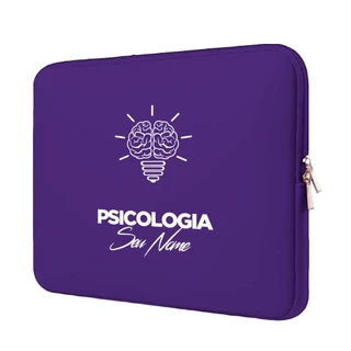 Capa Case Pasta Maleta Notebook Macbook Personalizada Neoprene 15.6/14.1/13.3/12.1/11.6/17.3/10.1 Psicologia 2