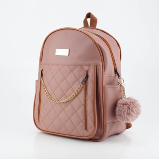 Mochila Feminina Pequena Compacta Para Uso Diario Passeio Design Moderno Moda