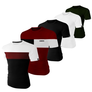 Kit 5 Camisas 100% Algodão Camisetas Básica + Personalizada