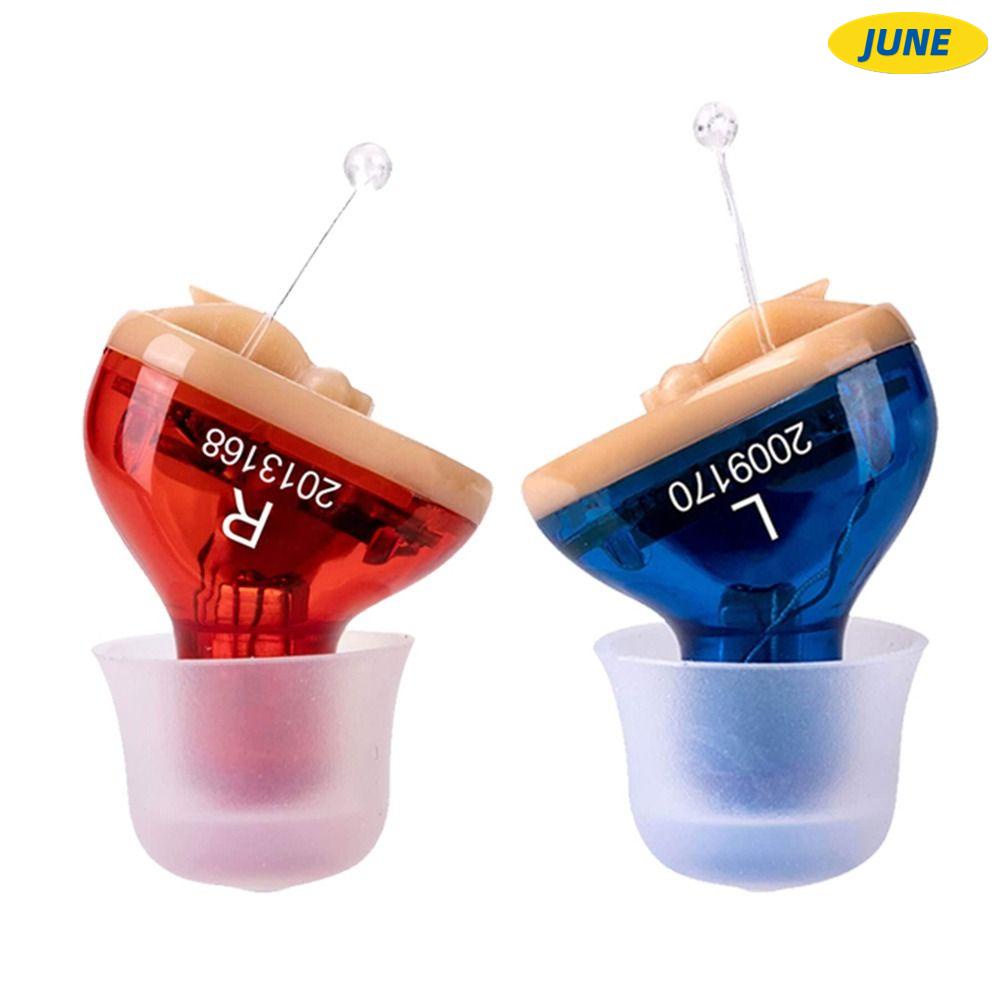 Junho Q10 Aparelhos Auditivos Sem Fio Esquerda/Direita Mini Tamanho Para Surdos Idosos