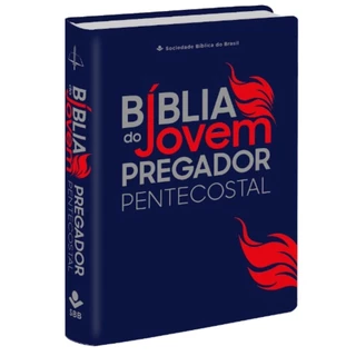 Bíblia do Jovem Pregador Pentecostal | ARC | Capa Luxo Azul Nobre em Oferta na Shopee