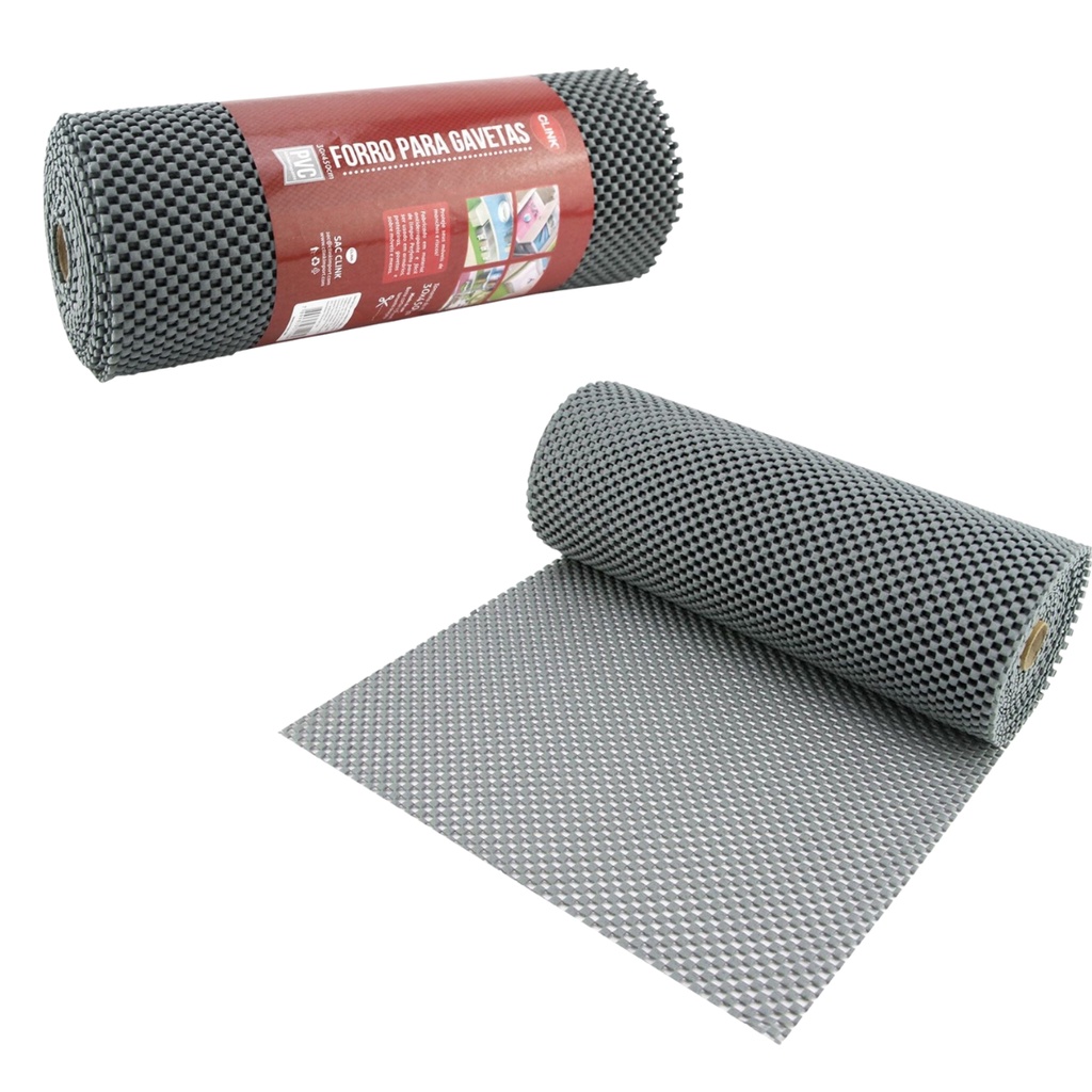 Rolo 30cmx460cm Forro Gavetas Armário Cozinha Antiderrapante