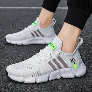 Tênis Masculino De Corrida Leve Sapatos Elásticos Casuais Malha Esportiva Fitness Para Caminhada Ao Ar Livre Respirável Verão Mulheres Jogging Casal 2023 Tamanho36-46