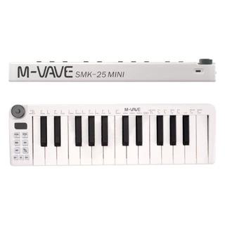 M-vave SMK-25 mini Teclado MIDI 25 Teclas Sensíveis À Velocidade Suporte A Conexão Sem Fio/USB Seqüenciador Portátil
