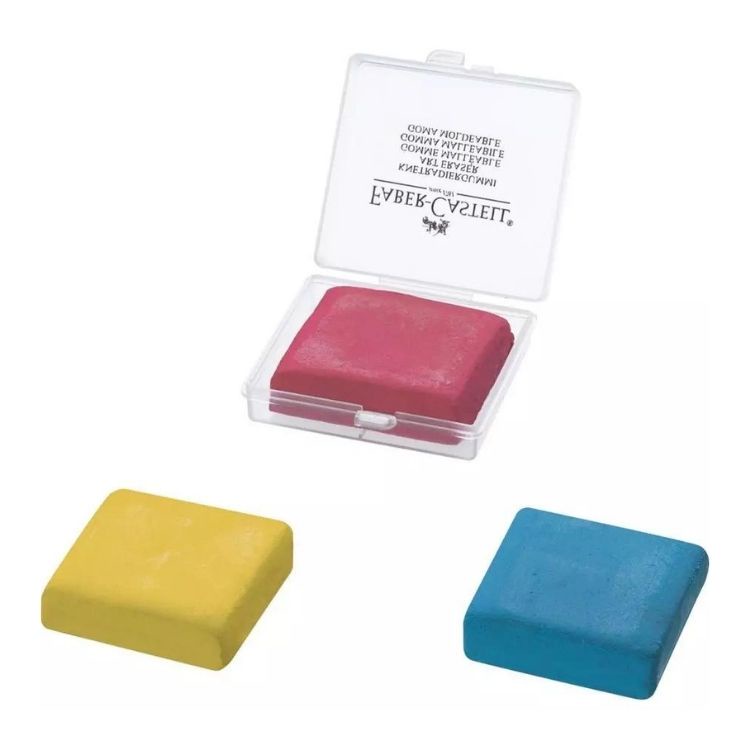 Borracha Maleável Limpa Tipos Colorida 127321 FABER-CASTELL
