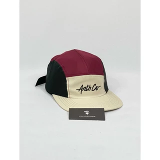 Boné 5 Five Panel Signature - Bege/Vinho/Preto