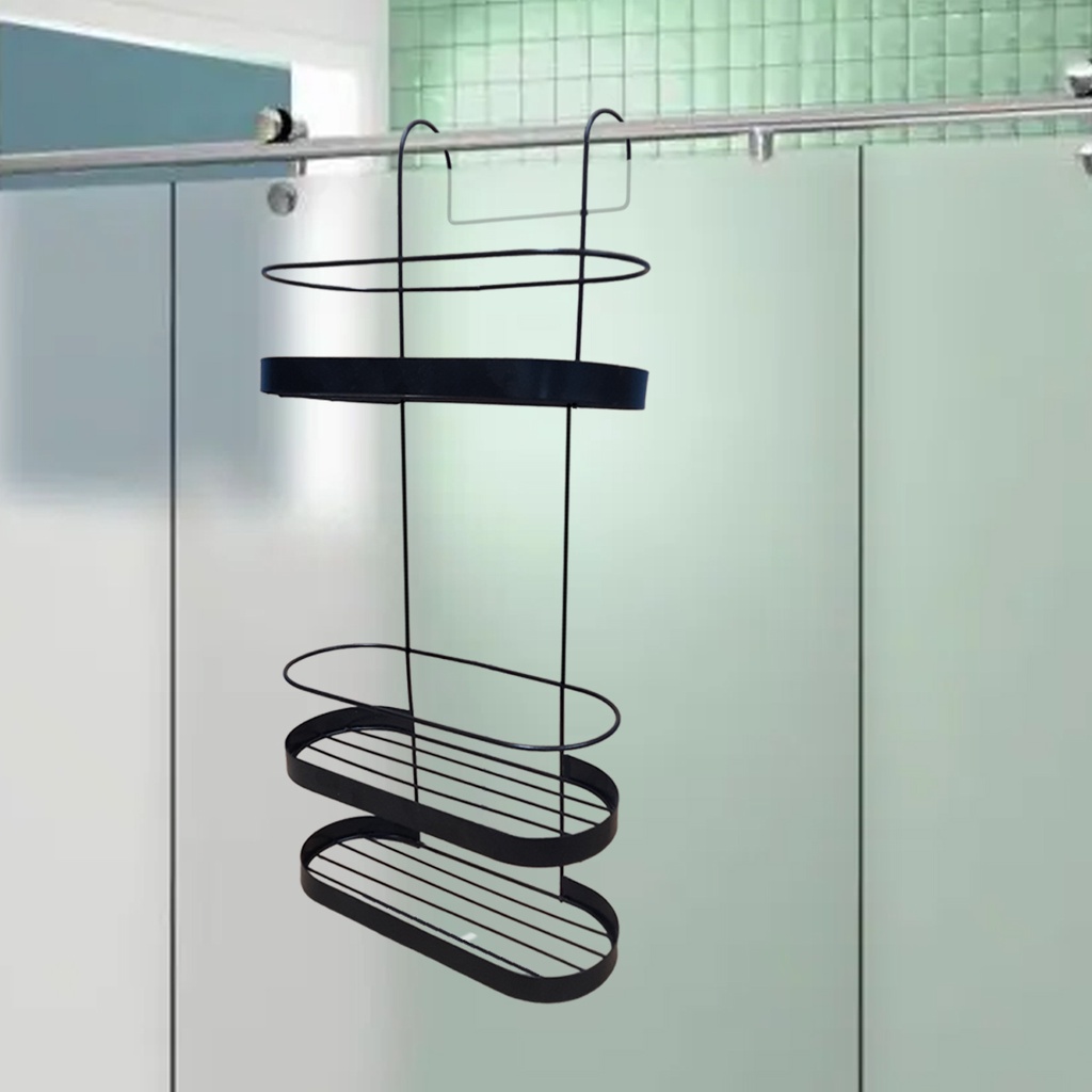 Suporte porta shampoo 3 andares cor preto de pendurar no box banheiro ...