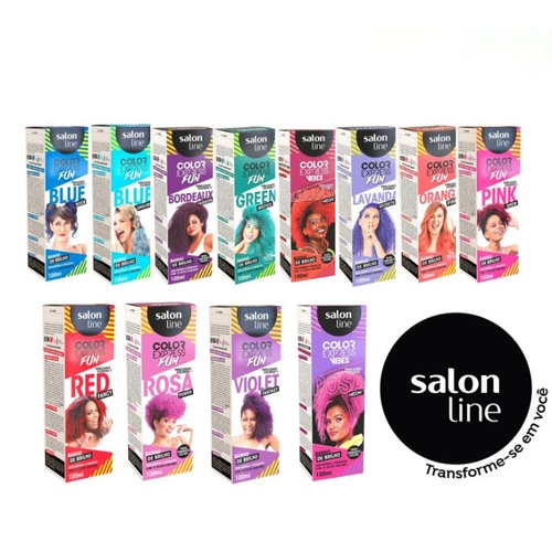Kit 2 Tonalizante Cabelo Color Express Brilho Salon Line | Shopee Brasil