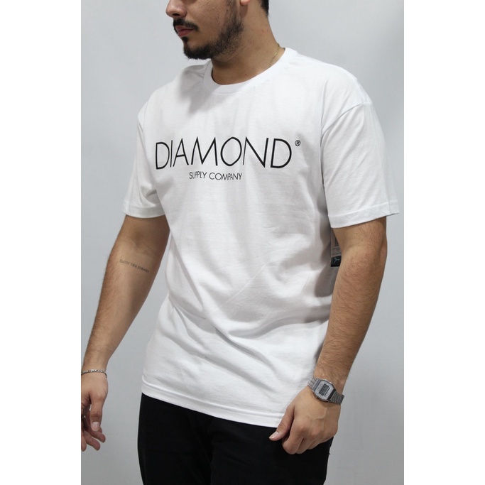 Diamond supply co white t clearance shirt