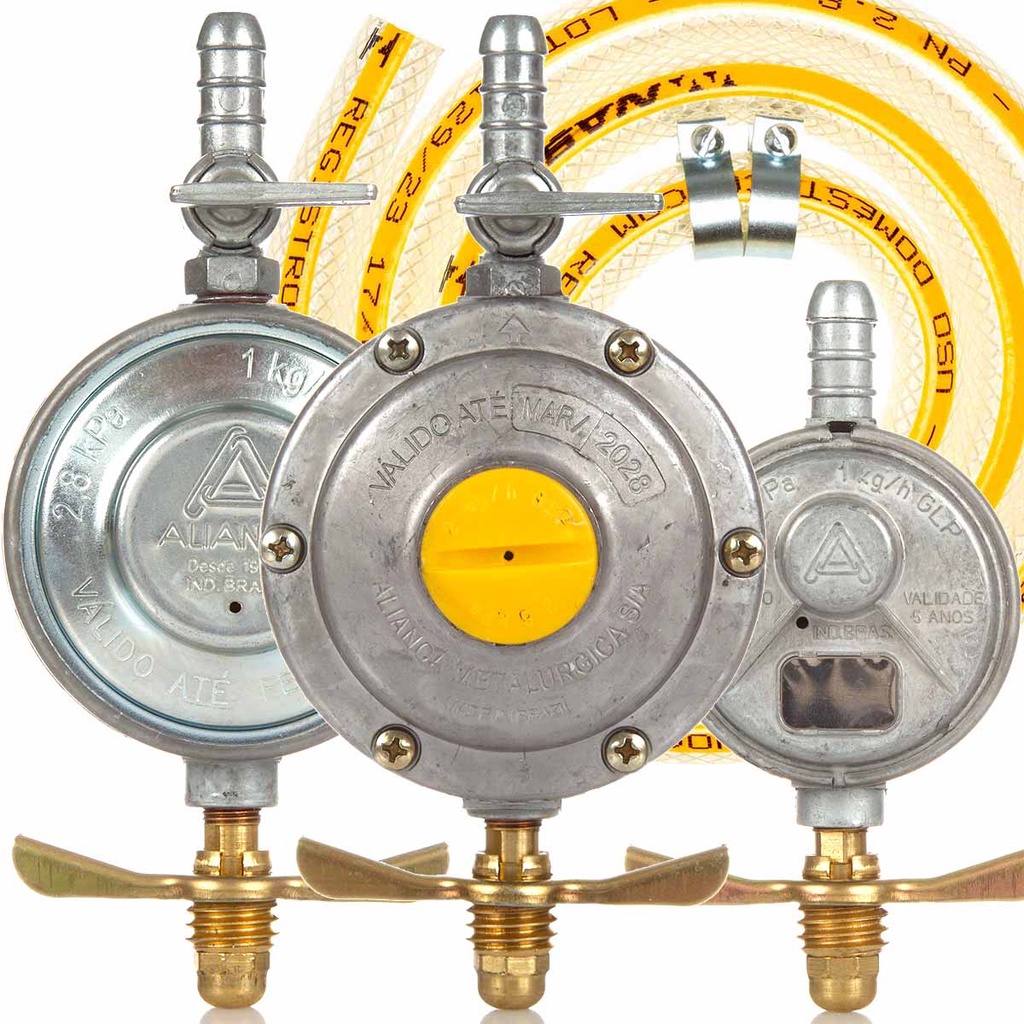 Registro Regulador Válvula de Gás Aliança Doméstico