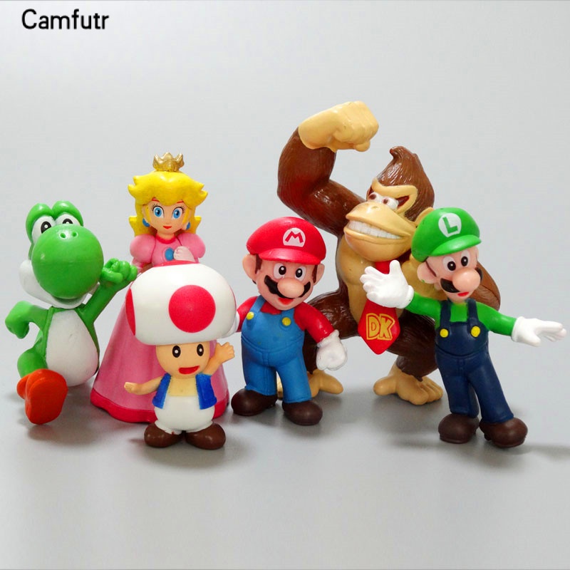 Jogo Super Mario Cartoon Cordão Mario Anime Figuras Brinquedos