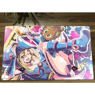 YuGiOh Dark Magician Girl & Kuriboh TCG Tapete De Jogo De Cartas Colecionáveis CCG Playmat Borracha Antiderrapante Mesa