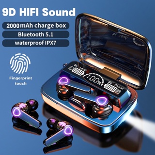 2023 Novo M19 TWS Fones De Ouvido Bluetooth 5.3 9D Hifi Sound Wireless Earbuds Controle De Toque IPX7 À Prova D