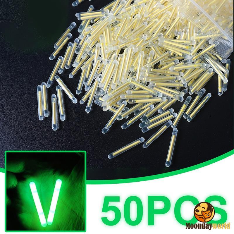 50PCS 2,2-4,5mm S L Luzes De Haste Flutuante De Pesca Noturna Leve Bastão Luminoso Escura Fluorescente Útil