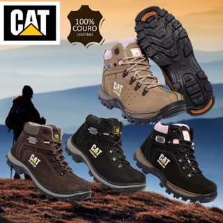 Bota Coturno Caterpillar Adventure Heavy Duty Azul Masculina - Couro  Legítimo + Palmilha em gel P.U