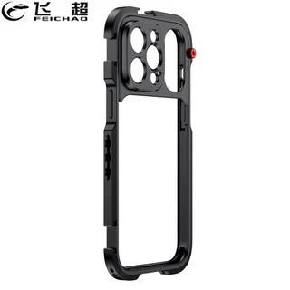 FEICHAO Telefone Gaiola De Vídeo Sapata Fria 1/4 Montagem Para iPhone 13 Pro Max/14 Máxima Caixa Protetora Estabilizador De Vlog Suporte De Luzes Flash Mic