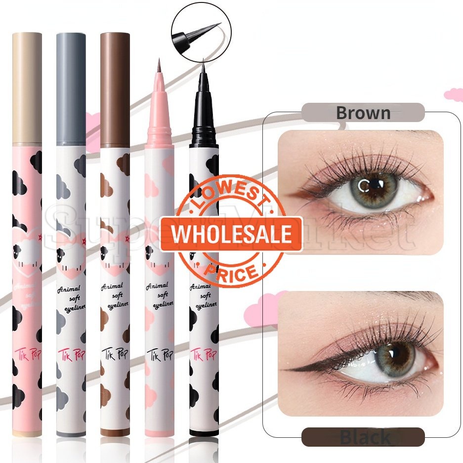 [Berbeni Electric Eye Lasting Liquid Eyeliner 3 Cores Delineador De Olhos Líquido Duradouro À Prova D'água Preto Marrom Liso Deitado Caneta De Bicho-Da-Seda Cosméticos Para Mulheres