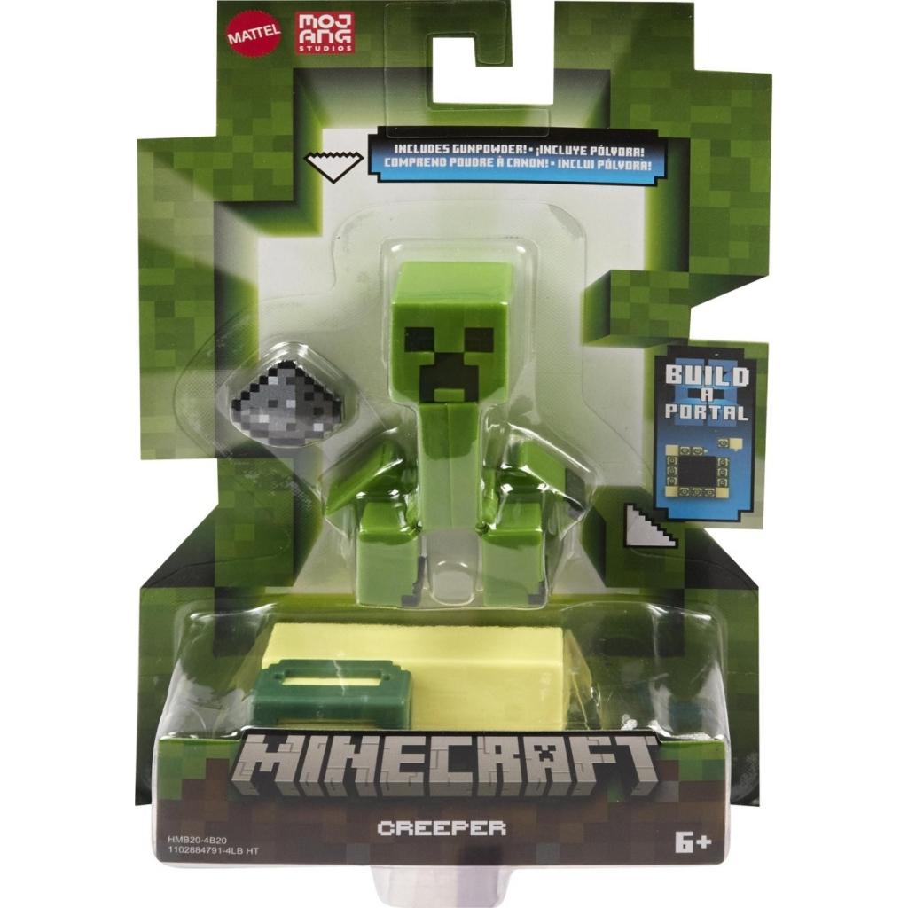 Cartela 10 Boneco Articulado Minecraft My Home + 2 Blocos - Zumbi, Aranha,  Creeper, Enderman, Steve