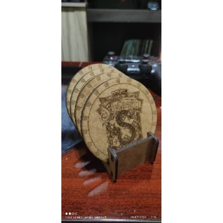 Porta copos Harry Potter, protetor de mesa, descanso, geek, nerd, filme, games.