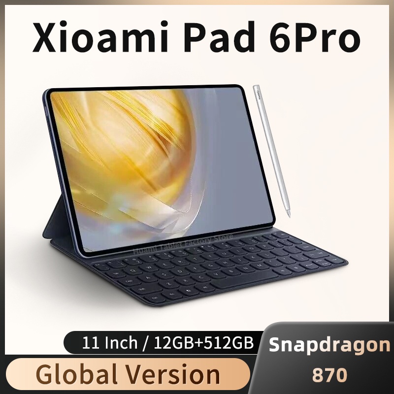 Tab Pad 6 Pro Tablet PC Android, Snapdragon 870, Octa-Core, Android 12, 11 polegadas, 4K, Straw HD, 5G, Wi-Fi, PC, Global, Original, Novo,