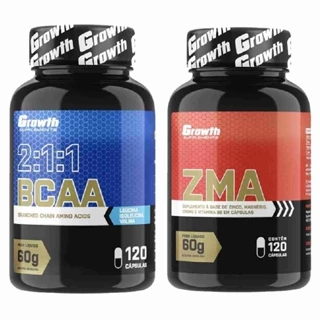 Kit Bcaa 120 Caps + Zma 120 Caps Growth Supplements