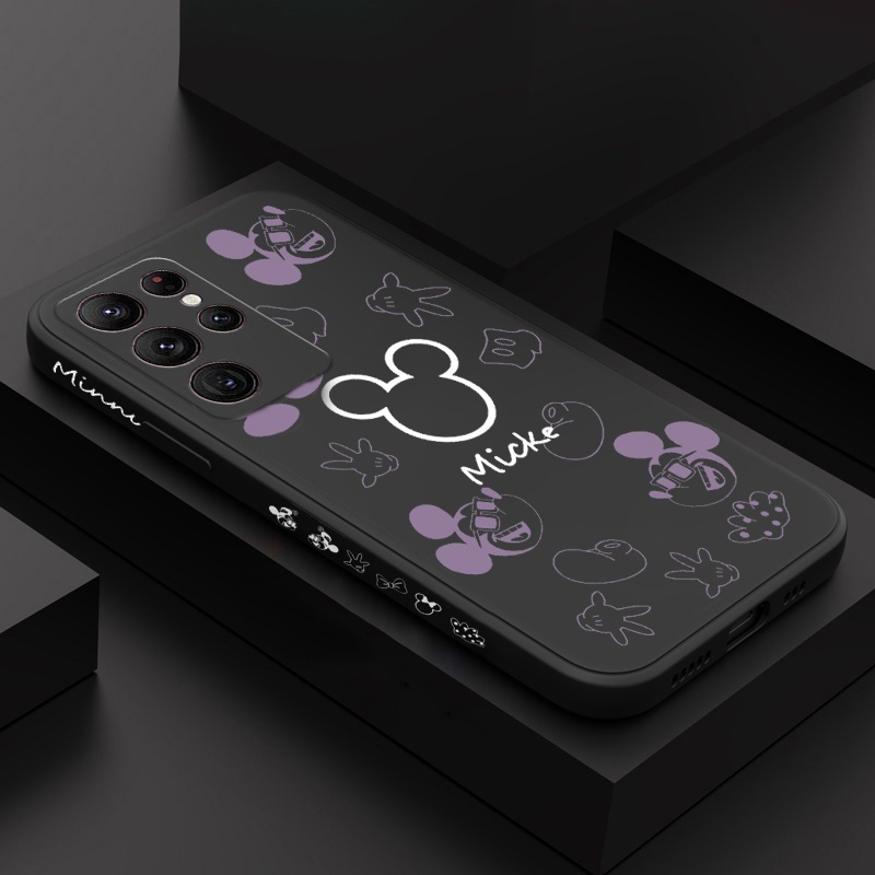 Capa Macia De Silicone Anti-Impacto Para Telefone Samsung Galaxy S23 Ultra S22 Plus S21 S20 FE A32 A13 A23 A33 A73 A51 A71 A53 A52 A72 5G Nota 20 Proteção Lente