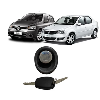 Botão Cilindro Fechadura Maçaneta Fecho Porta Malas Clio Logan 2007 2008 2009 2010 2011 2012 2013 2014