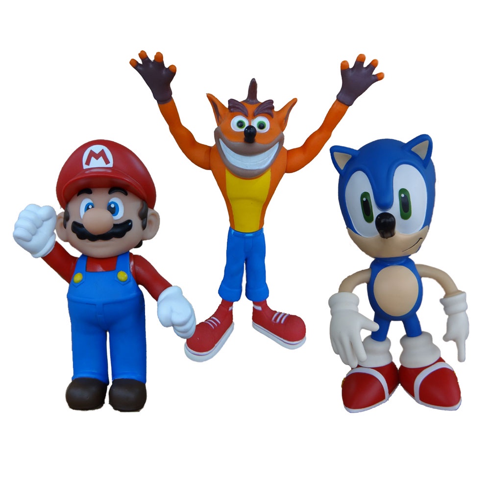 Sonic - Boneco Articulado 6cm - Sonic - Candide em Promoção na Americanas