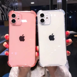 TPU Caixa De Telefone Macia Transparente De Quatro Cantos anti-Queda case capinha capa para iPhone 14 13 12 11 Pro Max XR XS