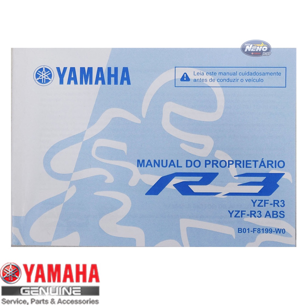 Manual do Proprietário YZF R3 16-19 Original Yamaha | Shopee Brasil