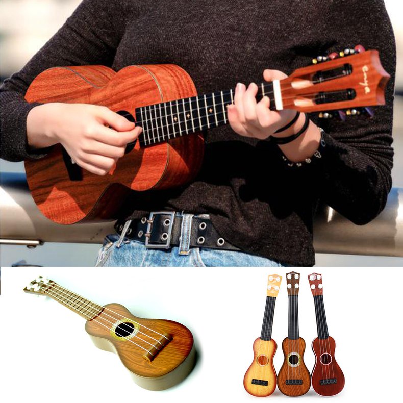 Ukulele De 14,5 Polegadas Iniciante Havaí 4 Cordas De Nylon Guitarra Musical Ukelelele