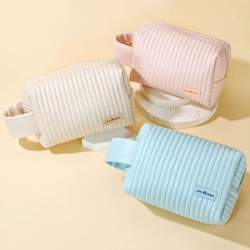 Bolsa Feiminina Necessário Cosmética Portátil Para Maquiagens Pincel