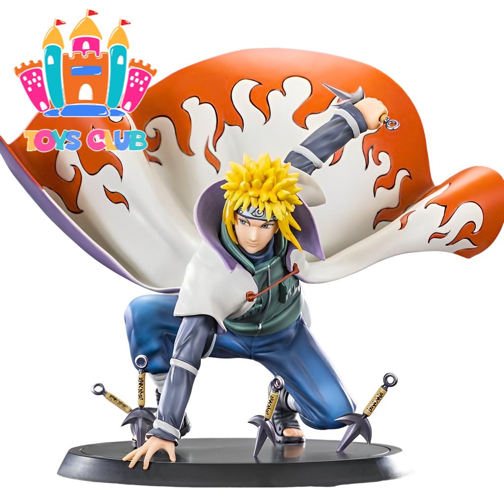 24cm naruto figuras de ação namikaze minato anime modelo dos desenhos  animados pvc coleção brinquedos para crianças amigo presente aniversário  mesa decoração