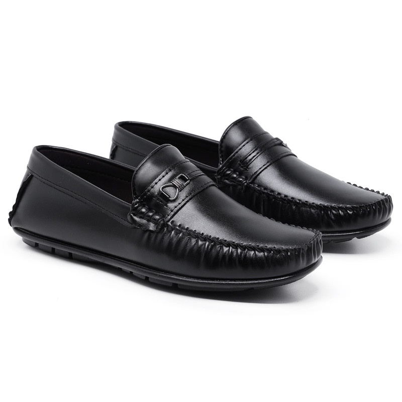 Sapato Social Casual Mocassim Super Leve Macio Flexível e Anatômico Sola Costurada