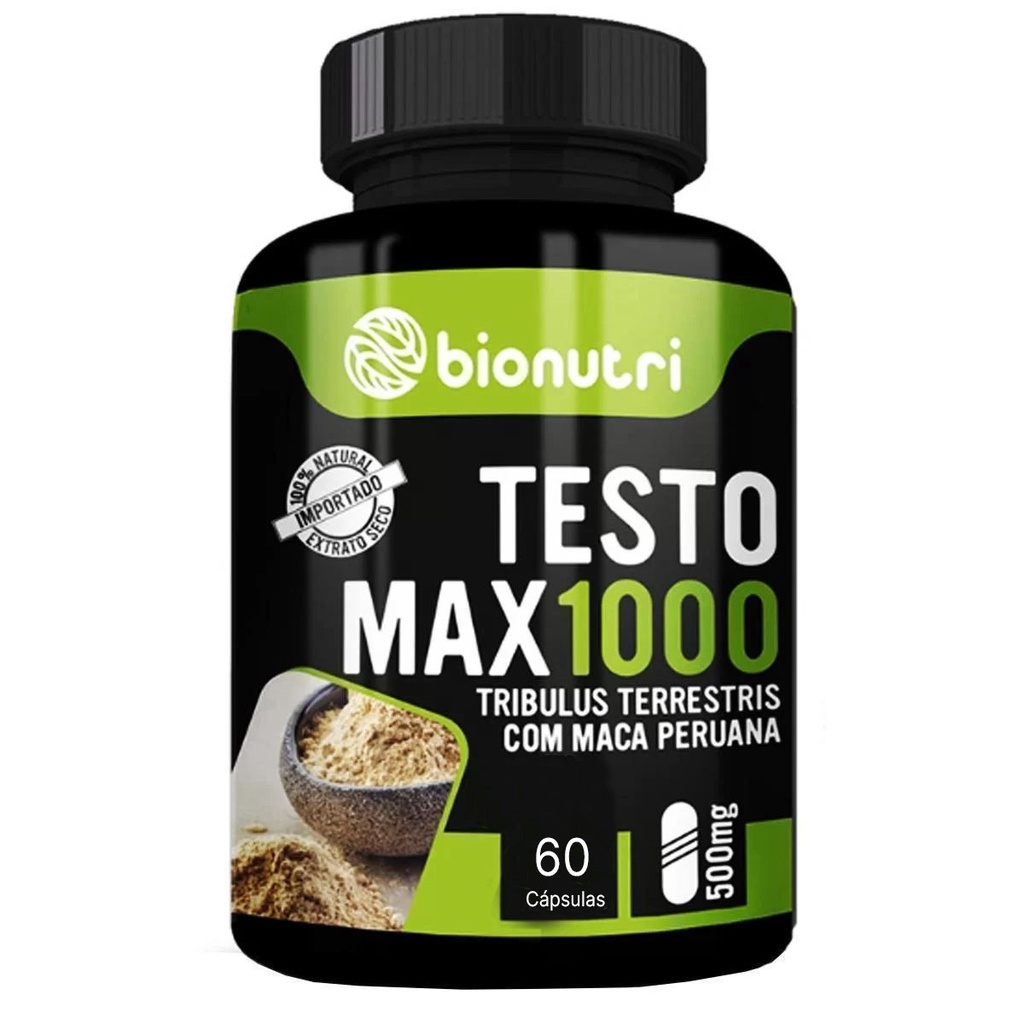 Test Max 1000 60 Cápsulas 500Mg - Bionutri | Shopee Brasil