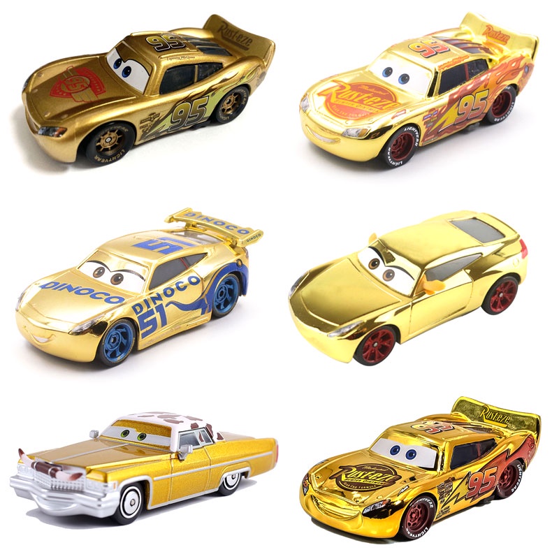 Pixar Cars 3 Edition Comemorativo McQueen S rie Dourada 1 55