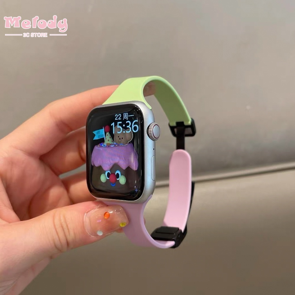 Pulseira Para Relógio AppleWatch de Silicone Lisa Flexível Apple WH68 HW X8  Ultra Series 8, 7, 6, SE, 5, 4, 3, 2, 1, 38MM, 40MM, 41MM, 42MM, 44MM, 45mm  e 49mm New