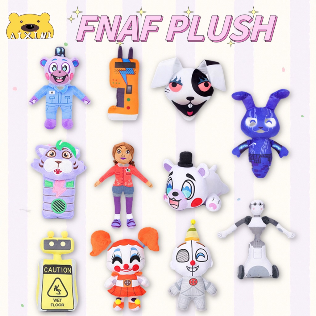 Conjunto de bonecos de pelúcia FNAF, para fãs dos jogos FNAF, 18 cm, para  meninos e meninas (opção 03)