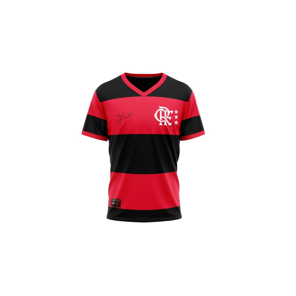 Kit Flamengo Casal Retro Zico Oficial - Masculino e Feminino