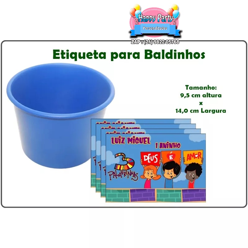 15 rótulos adesivos para balde de pipoca 1,5 L