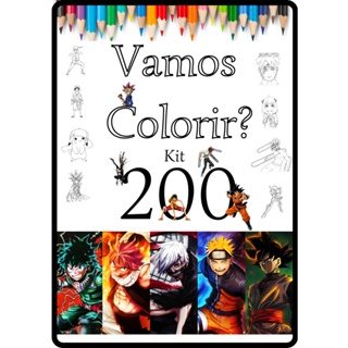 Desenho para colorir de Dragonball Visual Novel em preto e branco