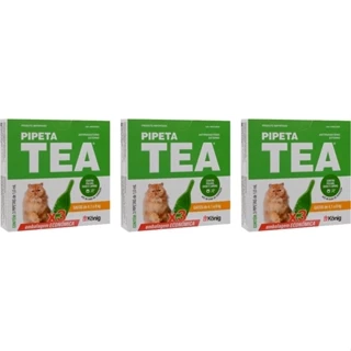 Pipeta Tea Antipulgas Gatos 4,1 Kg Até 8kg - 3 Pipetas - Konig - 3 Unidades