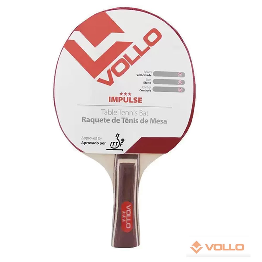 Raquete Tenis Mesa Profissional Torneios ITTF Impulse Vollo