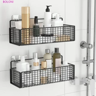 BOLONI Cesta De Armazenamento Para Banheiro , Sem Perfuração , Arte Em Ferro , De Cabeceira , Suprimentos De Parede , Su