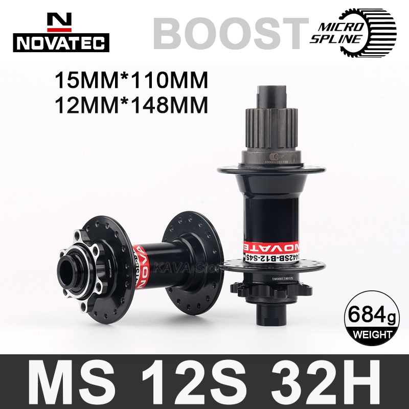 NOVATEC Micro Spline Hub 32 Buracos MTB MS Cubos De Eixo 12