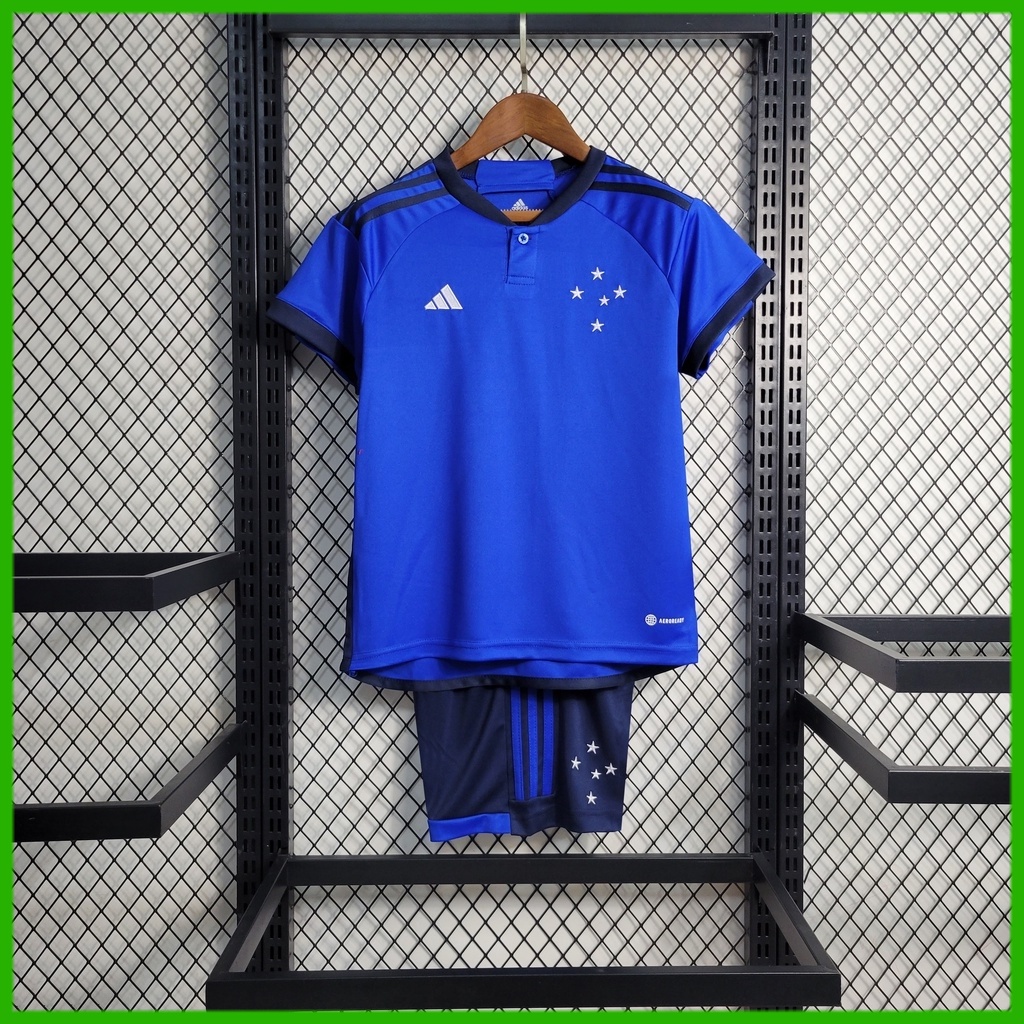 Novo 2023/2024 Kit Equipe Infantil Cruz Set Kids T-Shirt Blusa De Futebol Camiseta Calções