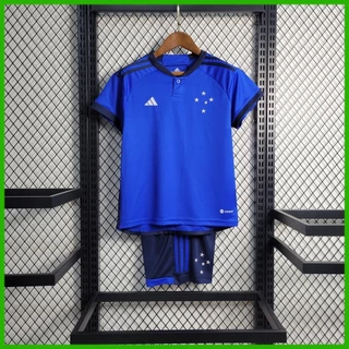 Novo 2023/2024 Kit Equipe Infantil Cruz Set Kids T-Shirt Blusa De Futebol Camiseta Calções