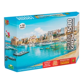 Quebra Cabeça Castellammare Del Golfo 1500 peças 04056 -grow