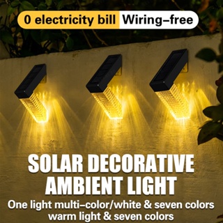 Nova Luz Solar LED De Parede Para Cerca De Pátio Exterior