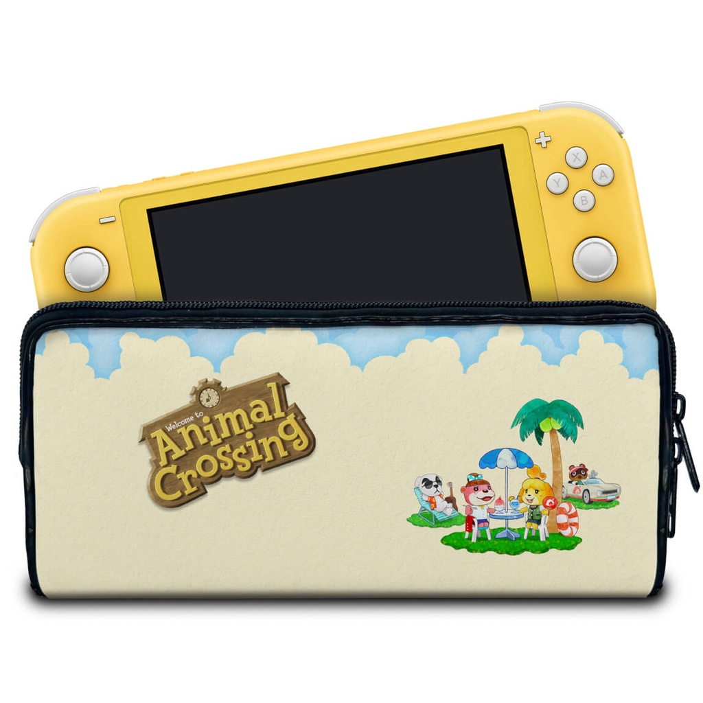 Case para Nintendo Switch Lite Bolsa Estojo - Animal Crossing